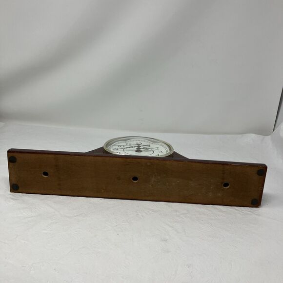 Vintage Ingraham Wood Clock Mantle Tambour Battery Powered WORKS - Picture 10 of 15
